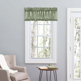 Ellis Stacey 1.5" Rod Pocket High Quality Fabric Solid Color Window Balloon Valance 60"x15" Sage