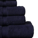 Cozy Home 100% Cotton 6 Piece Towel Set Navy