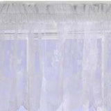 Commonwealth Habitat Mona Lisa Jacquard Scalloped Lace Tailored Valance - 56x15" - White