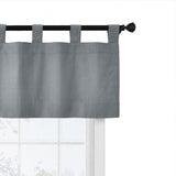 Commonwealth Weathermate Tab Top Valance - 40x15", Dolphin Grey