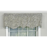 Stella Paisley Regal 3in Rod Pocket Window Valance 50in x 17in by RLF Home