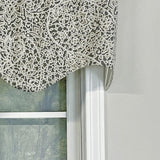 Stella Paisley Regal 3in Rod Pocket Window Valance 50in x 17in by RLF Home