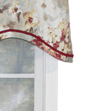 Tia Cornice 3in Rod Pocket Elevated Trim Decor Window Valance 50in X 17in by RLF Home