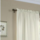 Commonwealth Thermavoile Rhapsody Lined Tailored Pole Top Curtain Panel - Ivory