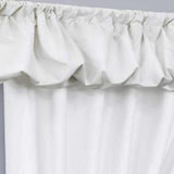 Commonwealth Prescott Rod Pocket Dressing Window Curtain Panel Set - White