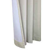 Thermaplus Ventura Blackout UV Protection Grommet Curtain Panel Pair for Windows Each 52" x 95" Natural