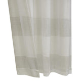Habitat Paraiso Eclectic Smooth Textured Brighten Space Sheer Panel Grommet Curtain Panel Ivory Grey