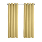Habitat Harmony Light Filtering Crinkled Texture on Supple Drapeable Flowing Fabric Grommet Curtain Panel Yellow
