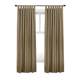 Commonwealth Ventura Tab Top Dressing Window Curtain Panel Pair - Pebble