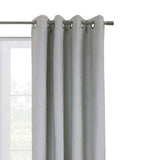 Commonwealth Shadow Grommet Dressing Window Curtain Panel - Grey