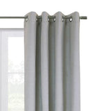 Commonwealth Shadow Grommet Dressing Window Curtain Panel - Grey