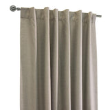 Thermaplus Baxter Total Blackout Back Tab Curtain - Oatmeal