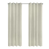 Habitat Boucle Sheer Premium Stylish and Functional Grommet Curtain Panel Off White