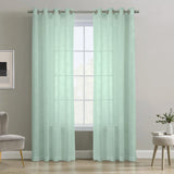 Habitat Boucle Sheer Premium Stylish and Functional Grommet Curtain Panel Surf Spray