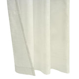 Habitat Boucle Sheer Premium Stylish and Functional Grommet Curtain Panel Off White