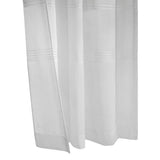 Habitat Alicante Sheer Dual Header Slub Sheer Fabric Curtain Panel for Brighten Any Living Space White