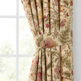 Ellis Curtain Regency 3" Rod Pocket Curtain Panel Pair with Tiebacks Antique