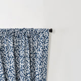 Ellis Curtain Sea Tumble Window Treatment 3" Rod Pocket 100% Cotton Curtain Panels Pairs Navy