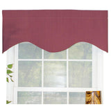 RLF Home Classic Cornice 100% Cotton with Fully Lined 3" Rod Pocket Valnance for Windows 50" x 17" Lavender