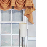 RLF Home Modern Design Orange Lane Victory Swag 3-Scoop Window Valance 50" x 25" Mustard