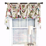 RLF Home Luxurious Modern Design Garden Pallet Victory Swag 3-Scoop Window Valance 50" x 25"