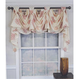 RLF Home Luxurious Modern Design Classic Deep-Sea Victory Swag 3-Scoop Window Valance 50" x 25"