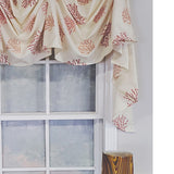 RLF Home Luxurious Modern Design Classic Deep-Sea Victory Swag 3-Scoop Window Valance 50" x 25"