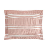 Chic Home Emma Bedding Comforter, Seersucker Fabric with Striped Design, 8 Pieces Comforter Set Blush Pink