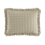 Chic Home Revel 3 Pieces Quilt Set, Diamond Stitched Crinkle Crush, Bedding Quilts Beige