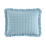 Chic Home Revel 3 Pieces Quilt Set, Diamond Stitched Crinkle Crush, Bedding Quilts Blue