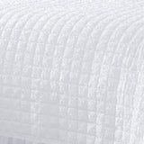 RT Designers Collection Bolla Ruff 3 Pieces Washed Lightweight Quilts Set For Bedding White