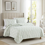 RT Designers Collection Bonaire Dillon 3-Pieces Lighteright Pinsonic Quilt Set Green