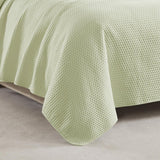 RT Designers Collection Caitlyn 3 Pieces Washed Pinsonic Lightweight Quilts Set For Bedding Sage