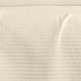 RT Designers Collection Carla 3 Pieces Washed Stitched Lightweight Quilts Set For Bedding Beige