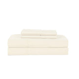 Castle Hill London 410 Thread Count Cotton Sateen Sheet Set Deep Pocket - Ivory