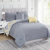 RT Designers Divine Reversible Comforter Set - 5-Piece - Gray