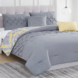 RT Designers Divine Reversible Comforter Set - 5-Piece - Gray