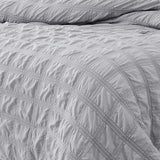 Ramallah Eliza Seersucker Comforter Set - Grey