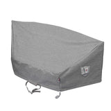 Summerset Shield Platinum Circular 3-Layer Water Resistant Outdoor Sofa Cover - 89x36", Grey Melange