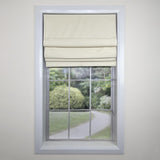 Versailles Augustus Cordless Roman Blackout Shades For Windows Insides/Outside Mount Ivory