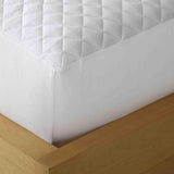 Shavel Micro Flannel Solid Patterned High Quality Luxurious And Comfortable Electric Mattress Pad - White.