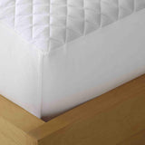 Shavel Micro Flannel Solid Patterned High Quality Luxurious And Comfortable Electric Mattress Pad - White.