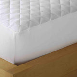 Shavel Micro Flannel Solid Patterned High Quality Luxurious And Comfortable Electric Mattress Pad - White.