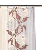 Carnation Home Fashions "Chelsea" Fabric Shower Curtain - Chocolate 70x72"