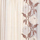 Carnation Home Fashions "Chelsea" Fabric Shower Curtain - Chocolate 70x72"