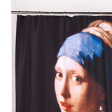 Carnation Home Fashions "Girl with the Pearl Earring" Museum Collection 100% Polyester Fabric Shower Curtain - Multi 70x72"