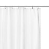 Carnation Home Fashions "Grace" Jacquard Stall Size Shower Curtain - 54x78", White