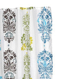 Carnation Home Fashions Extra Long "Olivia" Fabric Shower Curtain - Multi 70x84"