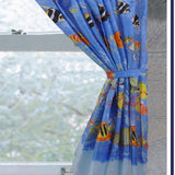 Carnation Home "Tropical Sea" Fabric Window Curtain 34 x 54