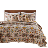 Greenland Home Fashion Andorra Quilt And Sham Bonus Set - Multi